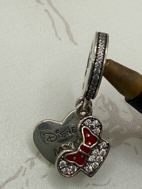 Pandora Disney Parks  2 pc Minnie CZ Ears & Red Polka Dot Headband